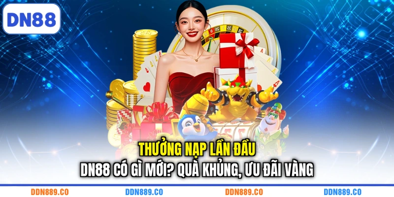 Thưởng Nạp Lần Đầu DN88 Có Gì Mới? Quà Khủng, Ưu Đãi Vàng